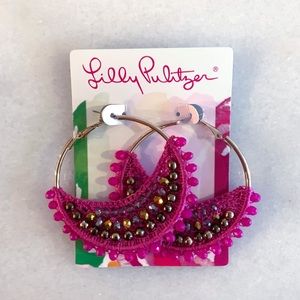 NEW Lilly Pulitzer Hoop Earrings